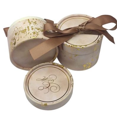 Earing Ring Cardboard Cylinder Packaging Box con il nastro