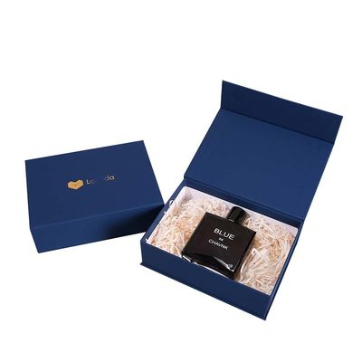 Navy Blue Custom Luxury Cosmetic Packaging Scatole regalo per bottiglie di vetro per profumi