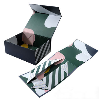 Scatole regalo personalizzate pieghevoli con rivestimento magnetico e nastro