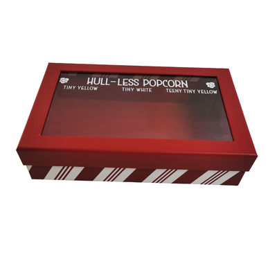 Accessoio a nastro Logo personalizzato Piccole scatole di cartone Soluzione di imballaggio cosmetico con finestra trasparente