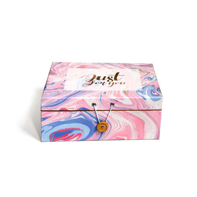 Confezione colorata Set regalo scatola con coperchio magnetico e bottone per la bottiglia di profumo