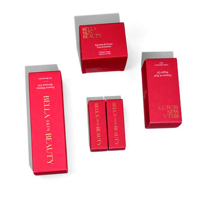 Confezione per la cura della pelle personalizzata Confezione per la cura della pelle Confezione per cosmetici rosso Confezione da confezione di confezione