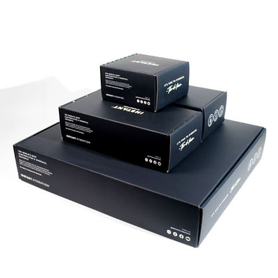 Scatola di carta vuota nera su misura