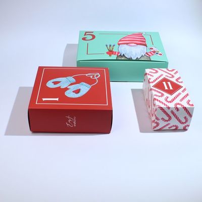 Disegni di scatole personalizzate Scatole regalo vuote Scatole calendario natalizio Scatole di imballaggio personalizzate
