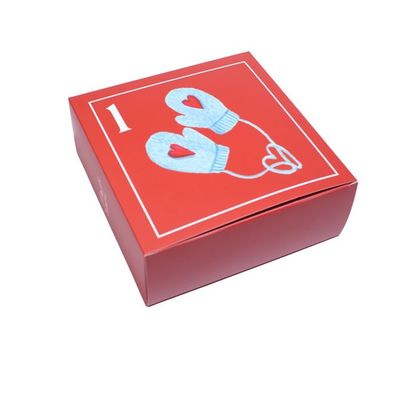 Piccole scatole di imballaggio scatole misteriose personalizzate per le cure della pelle e scatole per il calendario di Natale